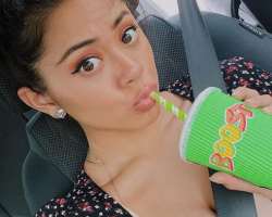 Isabella promotes several products like Boost Juice through her Instagram and YouTube channel.